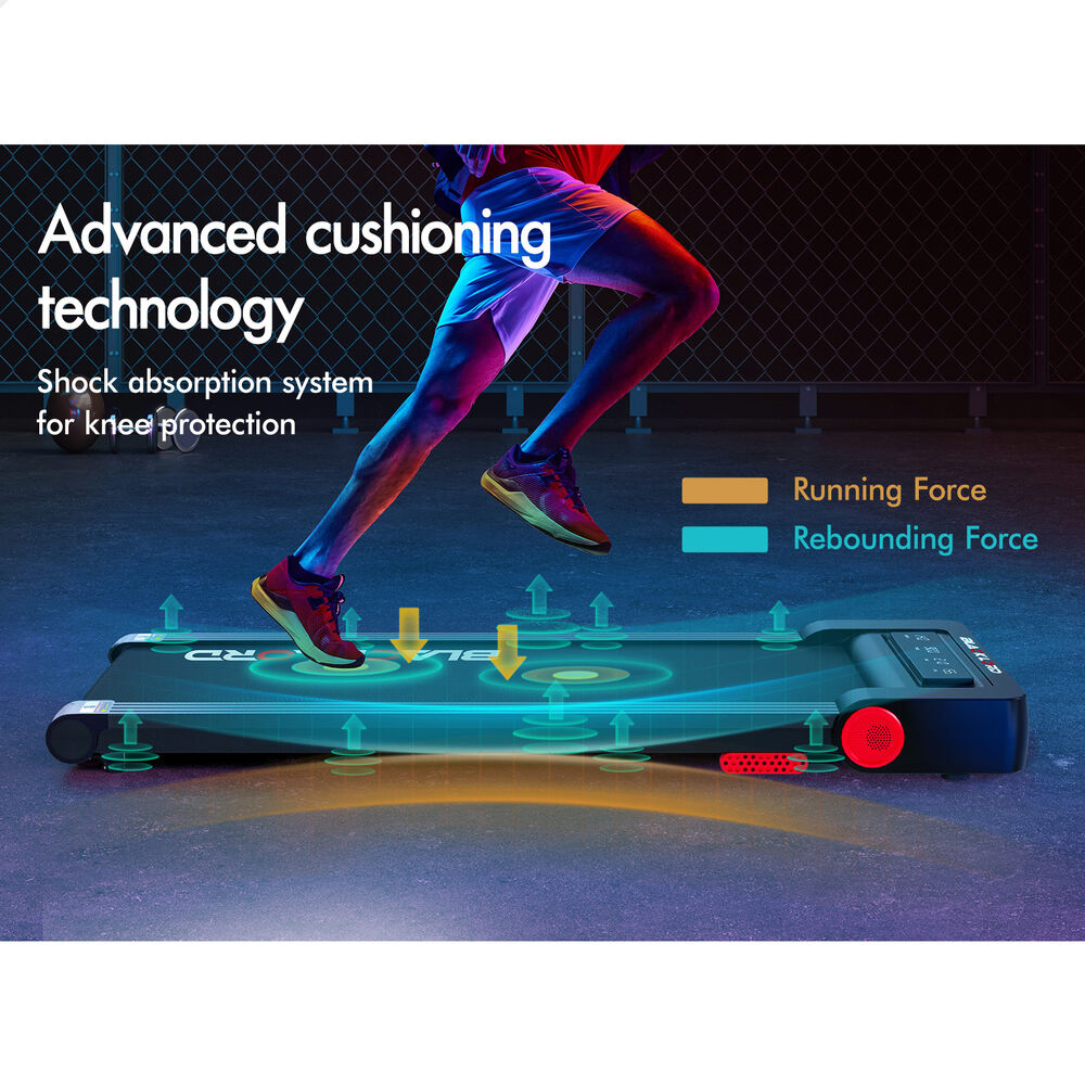 BLACK LORD Treadmill Electric Walking Pad Under Desk Home Gym Fitness 450mm Belt