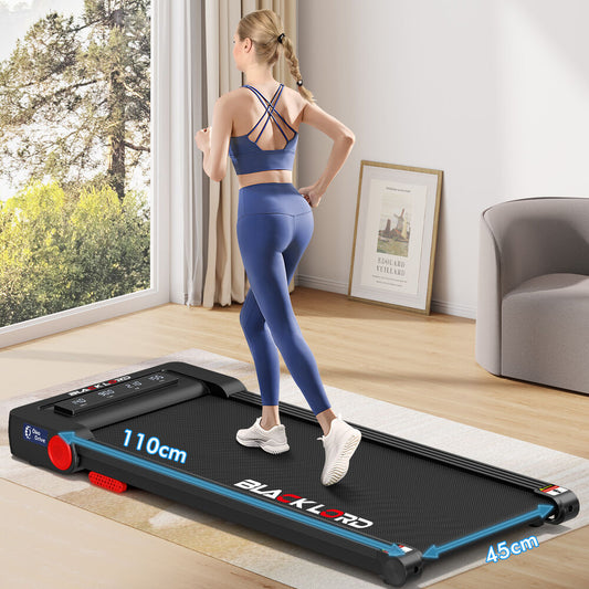 BLACK LORD Treadmill Electric Walking Pad Under Desk Home Gym Fitness 450mm Belt