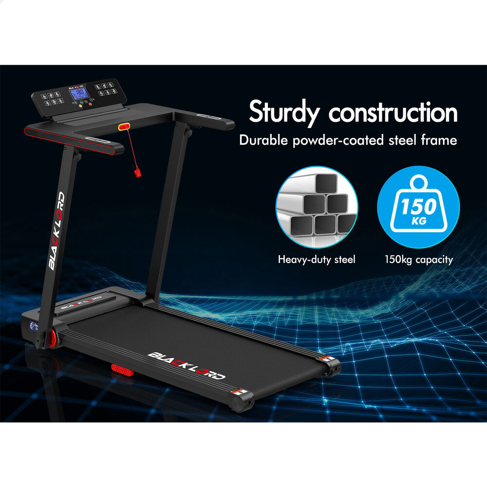 BLACK LORD Treadmill Electric Walking Pad Fully Foldable with Desktop 450mm Belt