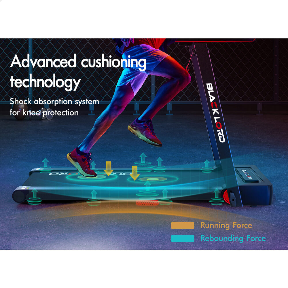 BLACK LORD Treadmill Electric Walking Pad Fully Foldable with Desktop 450mm Belt