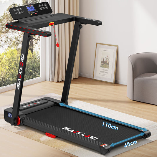 BLACK LORD Treadmill Electric Walking Pad Fully Foldable with Desktop 450mm Belt