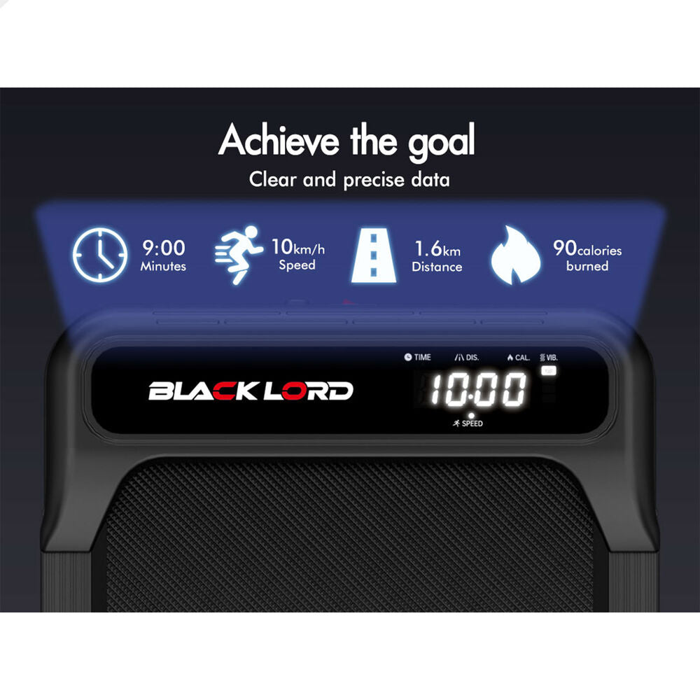 BLACK LORD Treadmill 4-in-1 Walking Vibration Pad Incline with Magnetic Remote