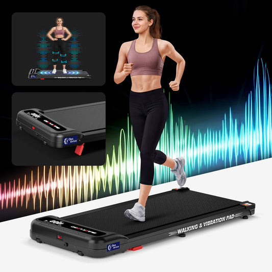 BLACK LORD Treadmill 4-in-1 Walking Vibration Pad Incline with Magnetic Remote