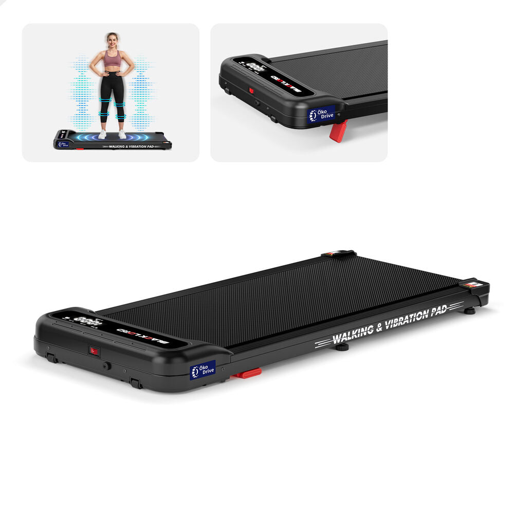 BLACK LORD Treadmill 4-in-1 Walking Vibration Pad Incline with Magnetic Remote
