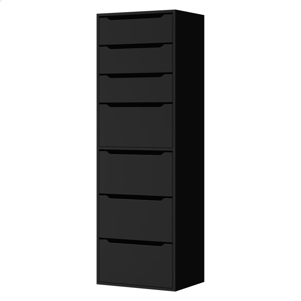 7 Drawers ALFORDSON Wardrobe Clothes Storage Cabinet Black