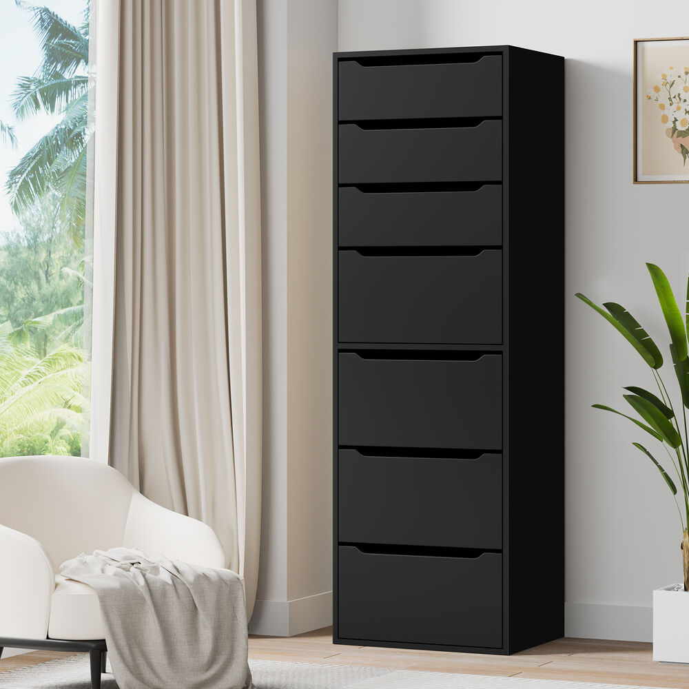 7 Drawers ALFORDSON Wardrobe Clothes Storage Cabinet Black
