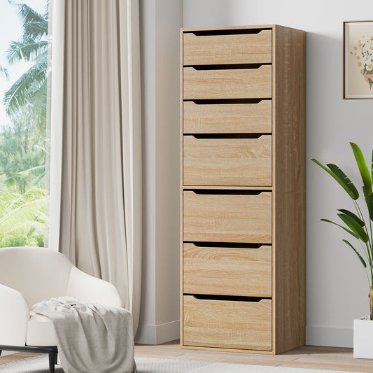 7 Drawers ALFORDSON Wardrobe Clothes Storage Cabinet Wood