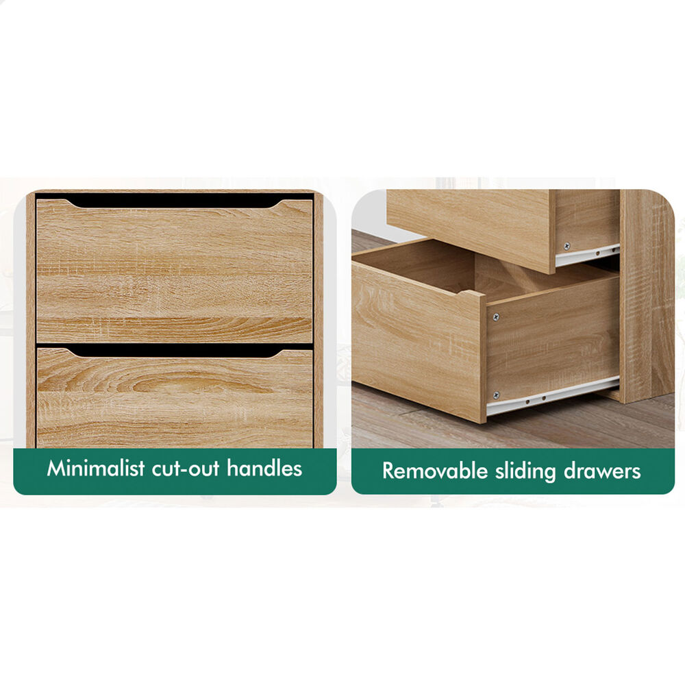 7 Drawers ALFORDSON Wardrobe Clothes Storage Cabinet Wood