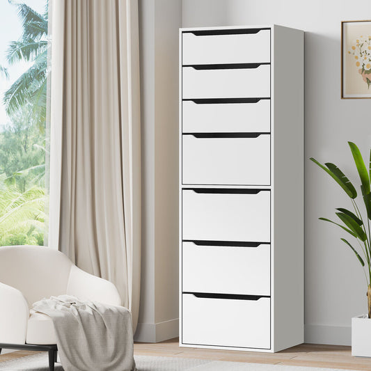 7 Drawers ALFORDSON Wardrobe Clothes Storage Cabinet White