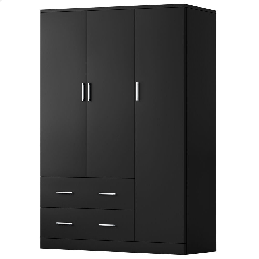 ALFORDSON Wardrobe Clothes Closet Storage Cabinet Organizer Drawer Shelf Black