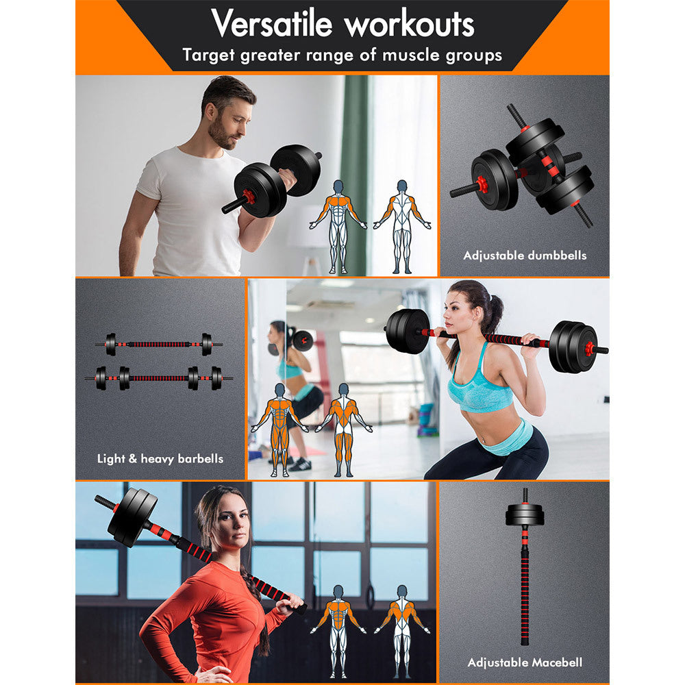 Dumbell discount barbell workout