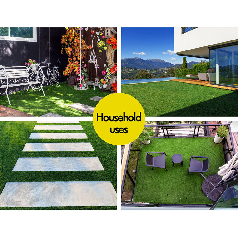 OTANIC Artificial Grass 10 SQM Roll Synthetic Turf Fake Yarn Lawn 12mm 2x10m