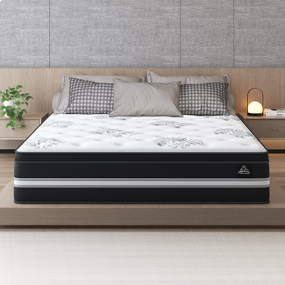 STARRY EUCALYPT Mattress Pocket Spring King Size Latex Euro Top 34cm Bethany