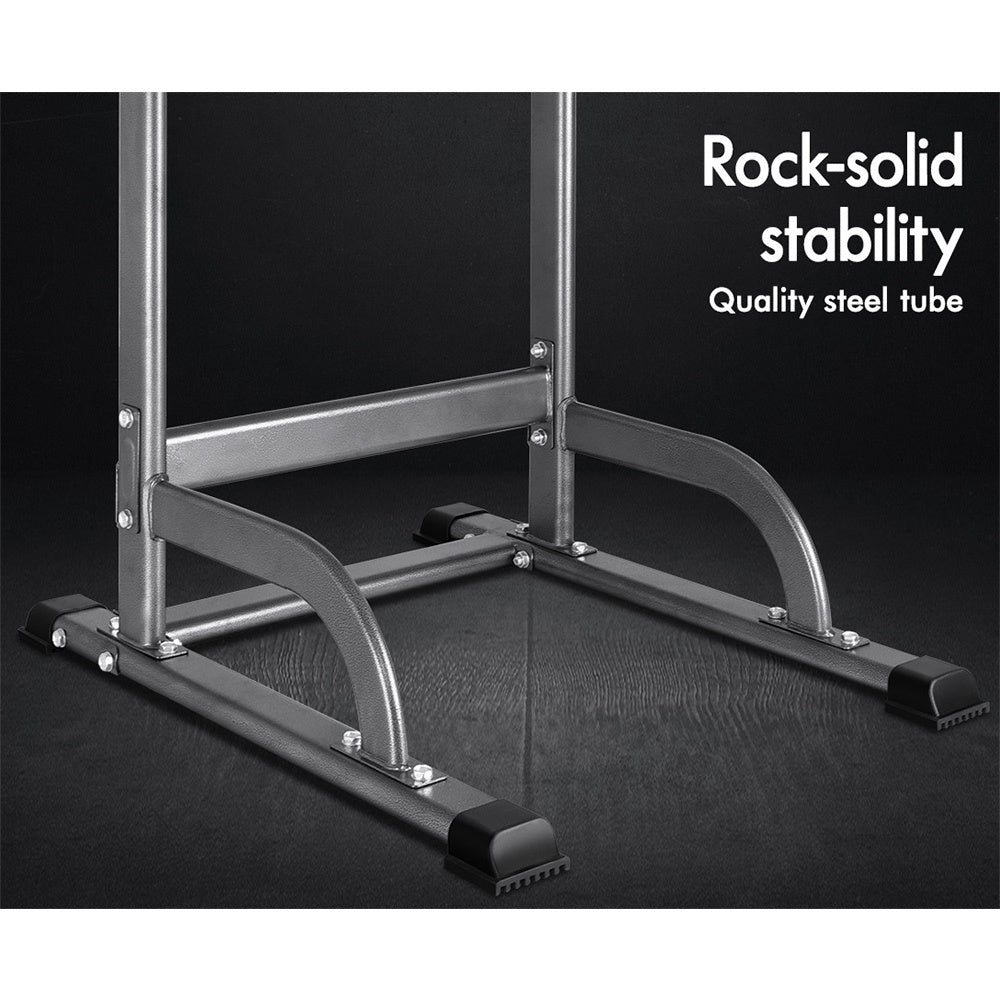 BLACK LORD 5-IN-1 Power Tower Chin Up Bar Pull Up Weight Bench Home Gym