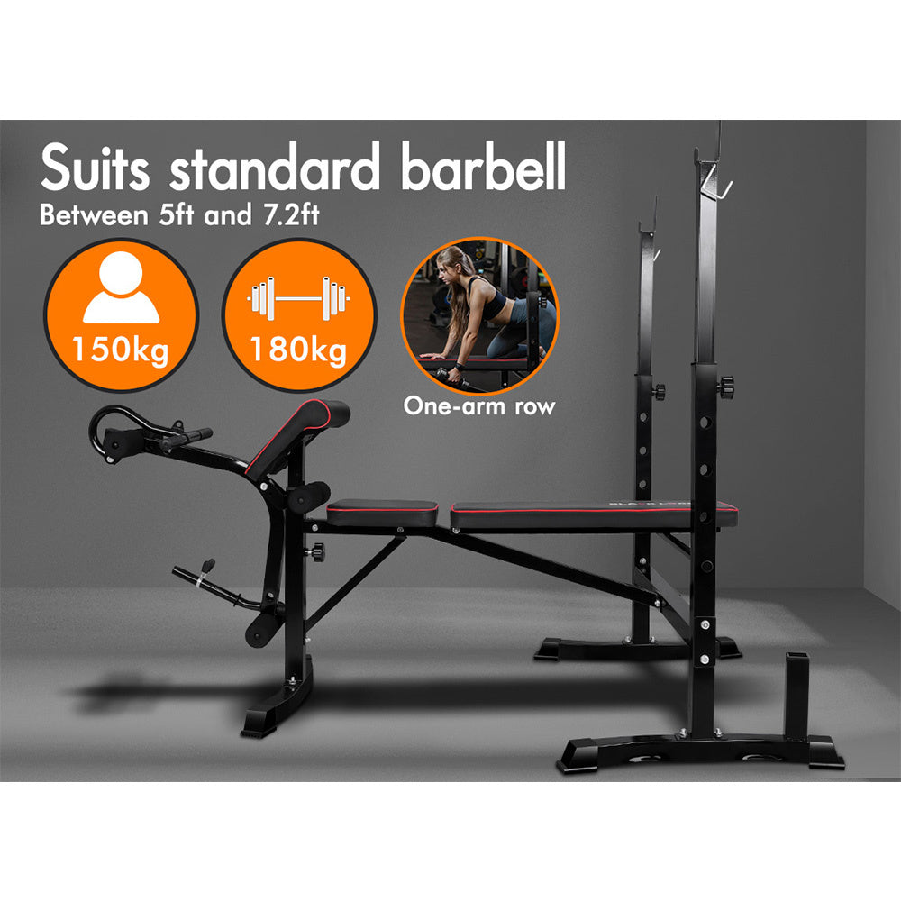 BLACK LORD Weight Bench 10in1 Press Multi-Station Fitness Home Gym Equipment