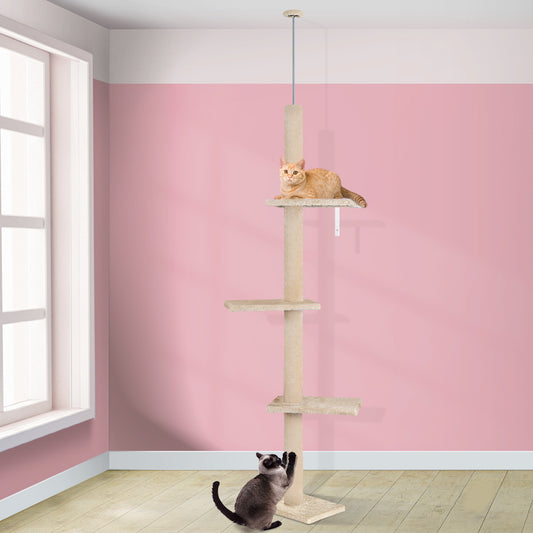 BEASTIE Cat Tree Scratching Post Scratcher Tower Condo House Furniture 230-286cm