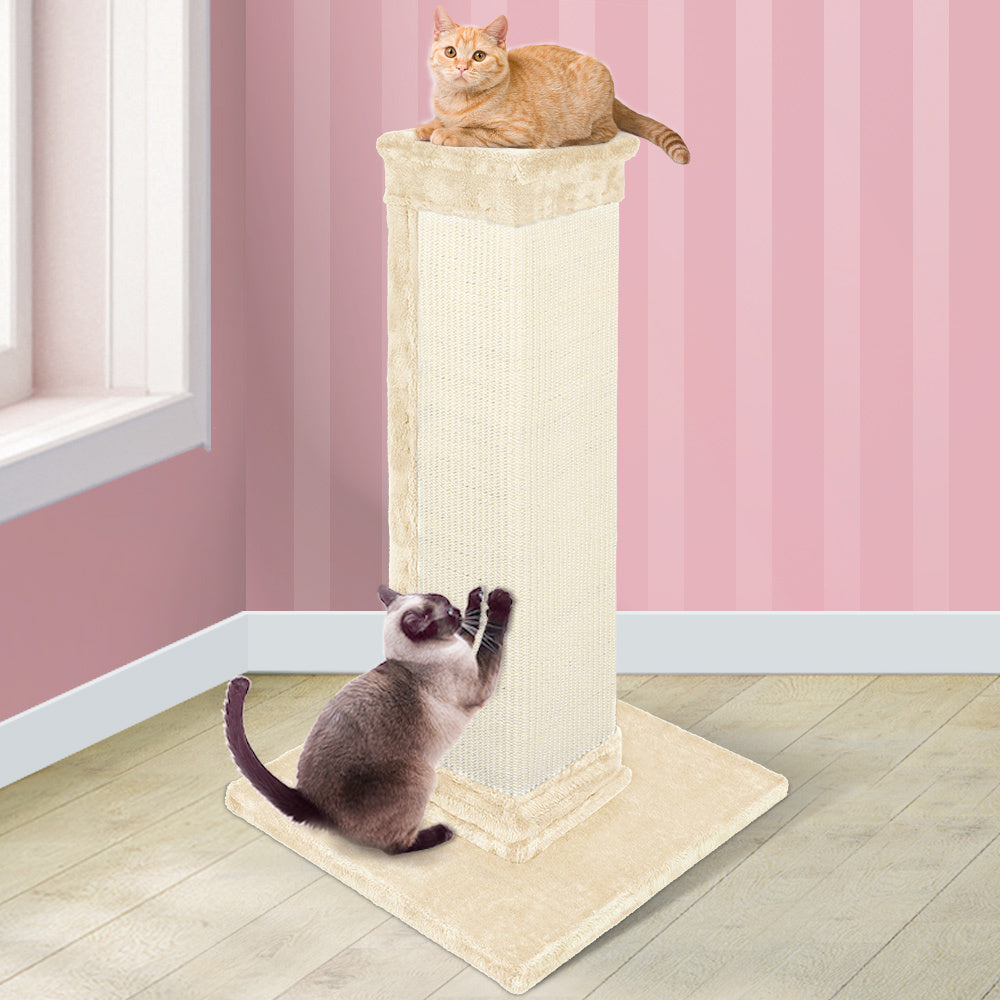 BEASTIE Cat Tree Scratcher Tower Scratching Post Condo House Furniture Wood 92cm