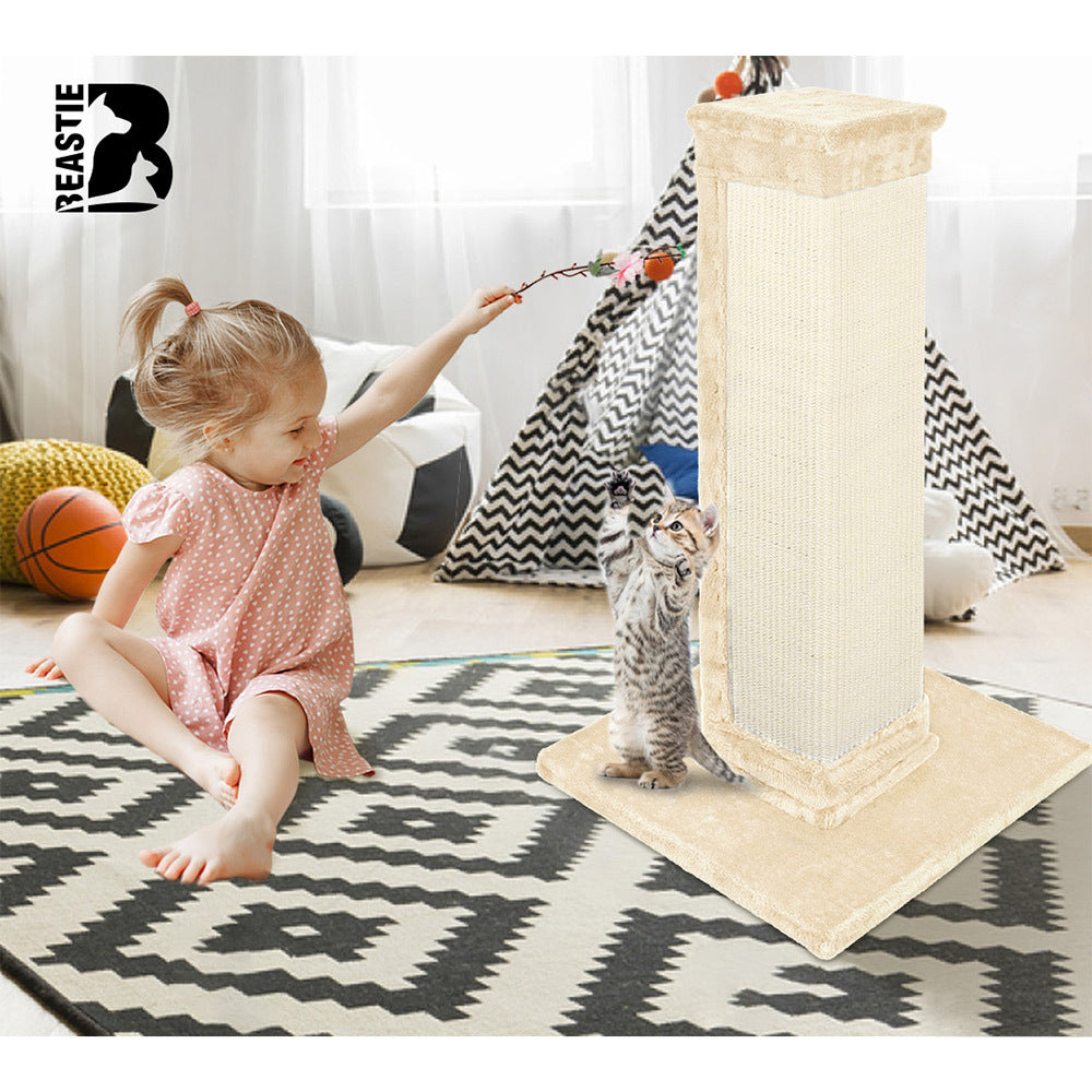 BEASTIE Cat Tree Scratcher Tower Scratching Post Condo House Furniture Wood 92cm