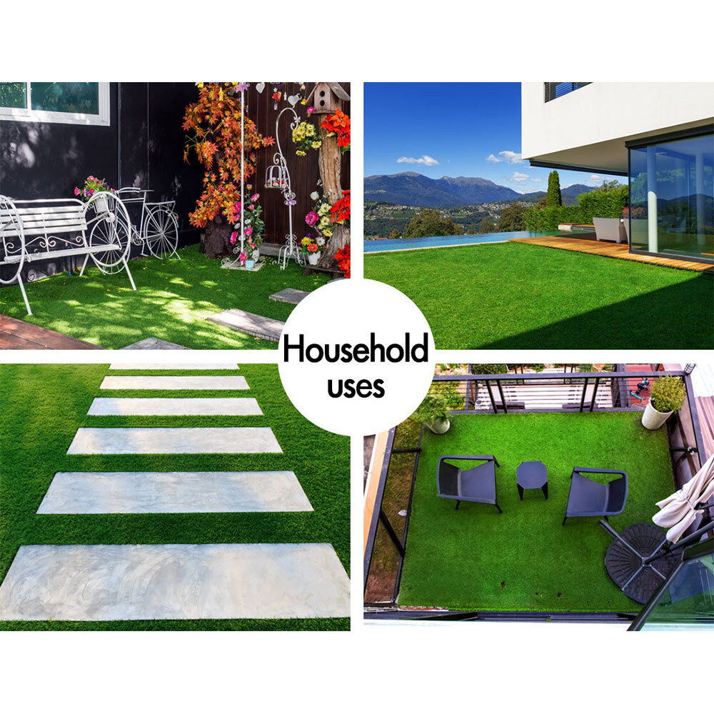 OTANIC Artificial Grass 10 SQM Roll Synthetic Turf Fake Yarn Lawn 18mm 1x10m