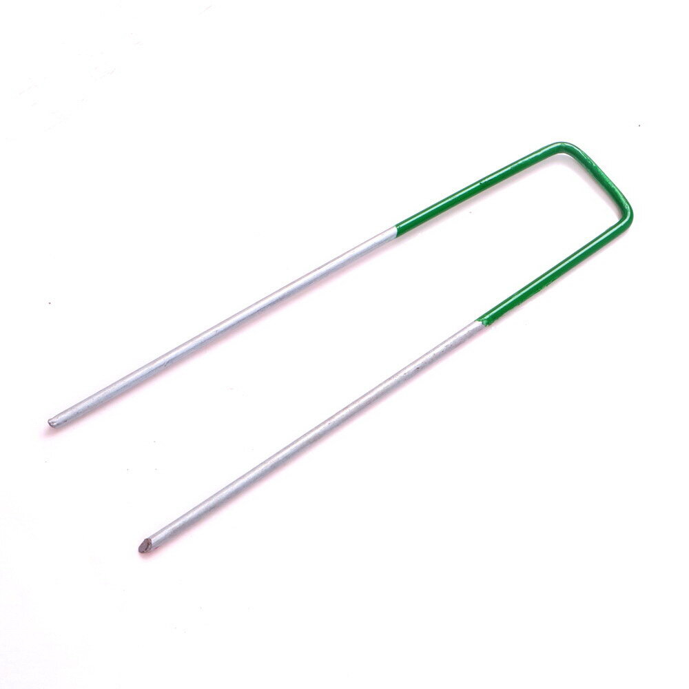 100x Otanic Synthetic Artificial Grass Pins U Pegs Fake Lawn Turf Weed Mat