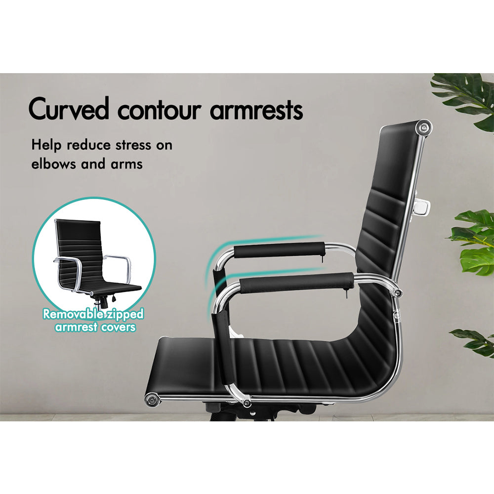 ALFORDSON Office Chair Ergonomic Executive Computer Seat Gaming Mid Back