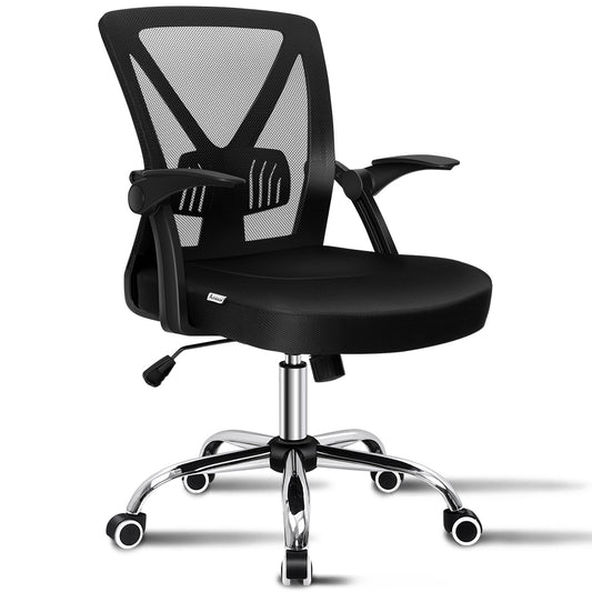 ALFORDSON Mesh Office Chair Executive Fabric Seat Gaming Racing Tilt Computer Black