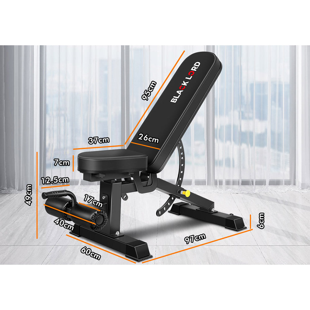 Fitness doctor black bench hot sale